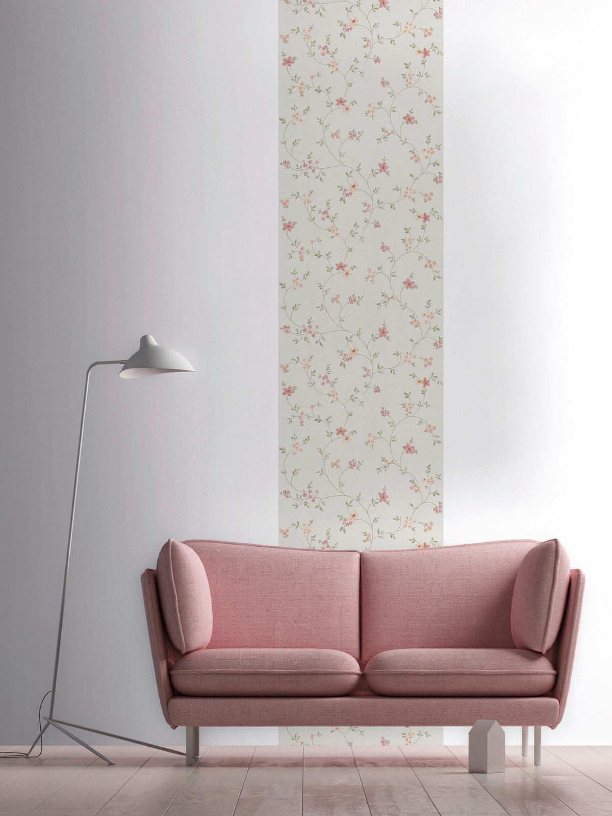 A.S.Creation Tapete grün bunt creme B/H/D: ca. 52x250x7,5 cm Tapete_selbstklebend - creme/bunt (7,50/250,00cm) - A.S.Creation