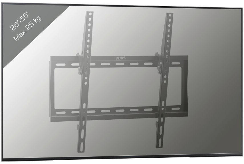 VCM TV-Wandhalterung TV Wandhalterung B-FN 400 TV Wandhalterung - (45,00/42,00/3,00cm) - VCM