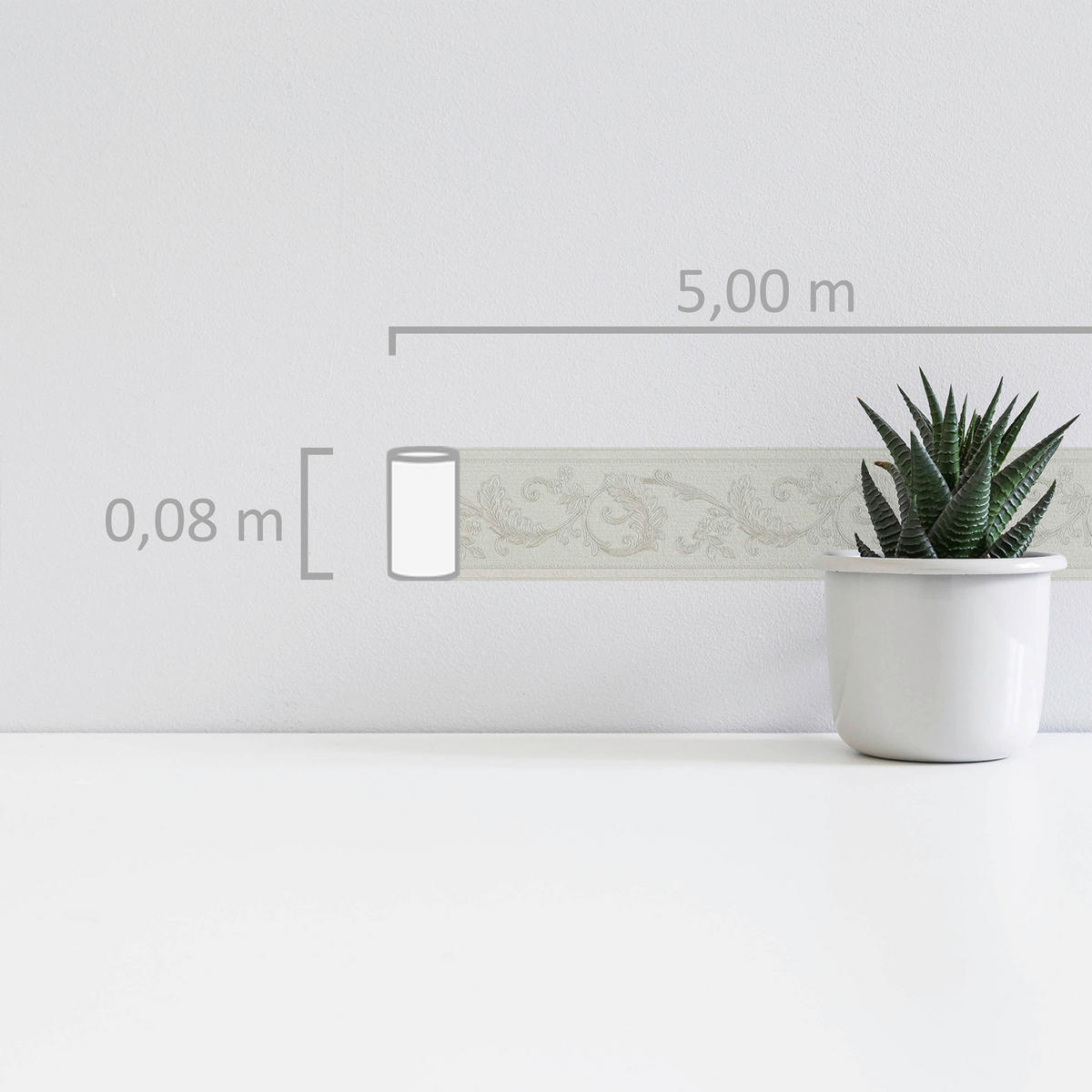 A.S.Creation Bordüre creme B/H/D: ca. 8x500x7 cm Bordüre_selbstklebend - creme (7,00/500,00cm) - A.S.Creation