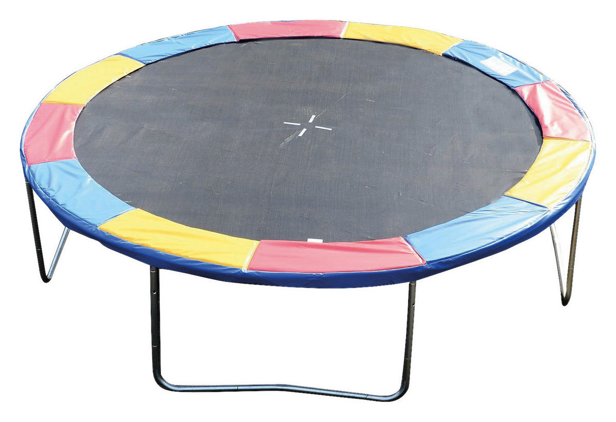 Outsunny Trampolin blau D: ca. 366 cm Trampolin_Randabdeckung - blau/gelb (366,00cm) - Outsunny