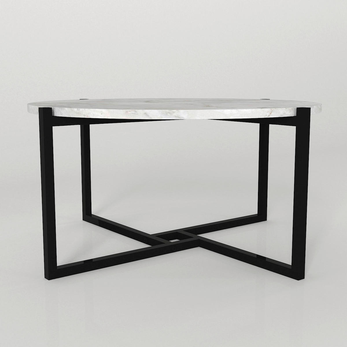 Couchtisch Noce schwarz weiß Marmor Optik B/H/T: ca. 73x36x73 cm Noce - weiß/schwarz (73,00/36,00/73,00cm) - moebel17
