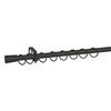 Stilgarnituren Kappe schwarz Metall D: ca. 1,9 cm ausziehbar von ca. 130 bis 240 cm 1.0 Läufe Kappe - schwarz (1,90cm) - POCOline