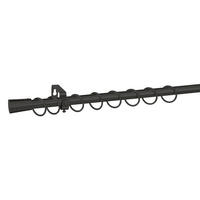 Stilgarnituren Kappe schwarz Metall D: ca. 1,9 cm ausziehbar von ca. 130 bis 240 cm 1.0 Läufe Kappe - schwarz (1,90cm) - POCOline