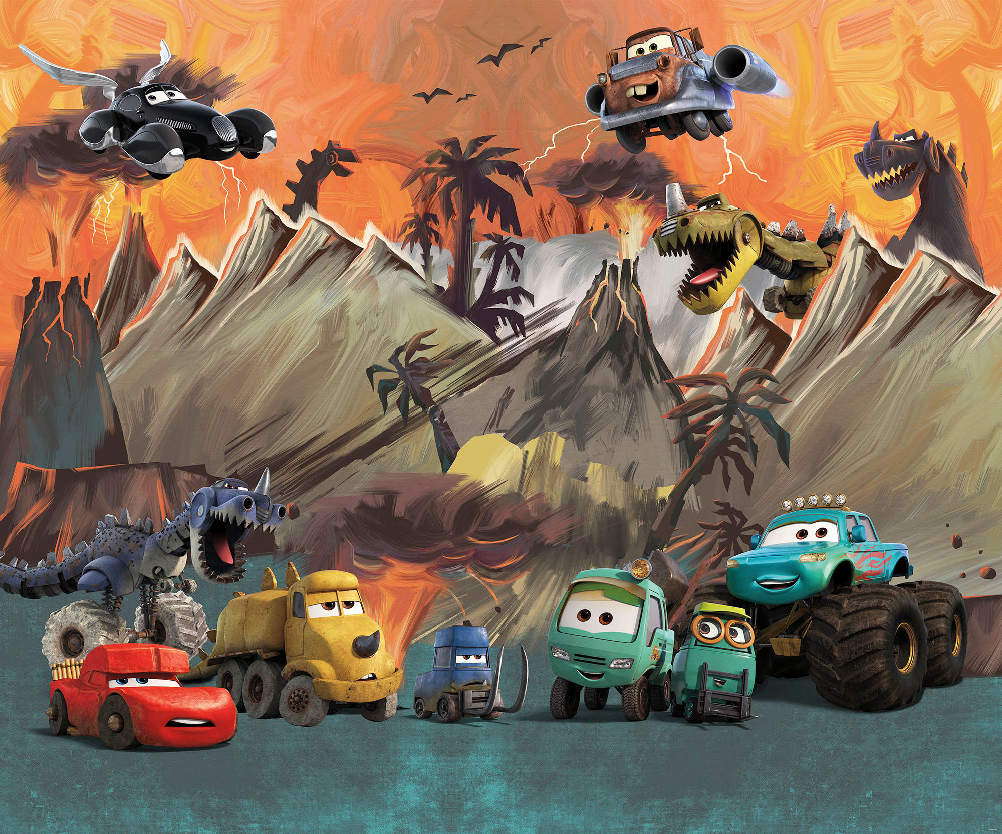 Komar Fototapete Cars Carosaurus B/L: ca. 300x250 cm Cars Carosaurus - (300,00/250,00cm) - Komar