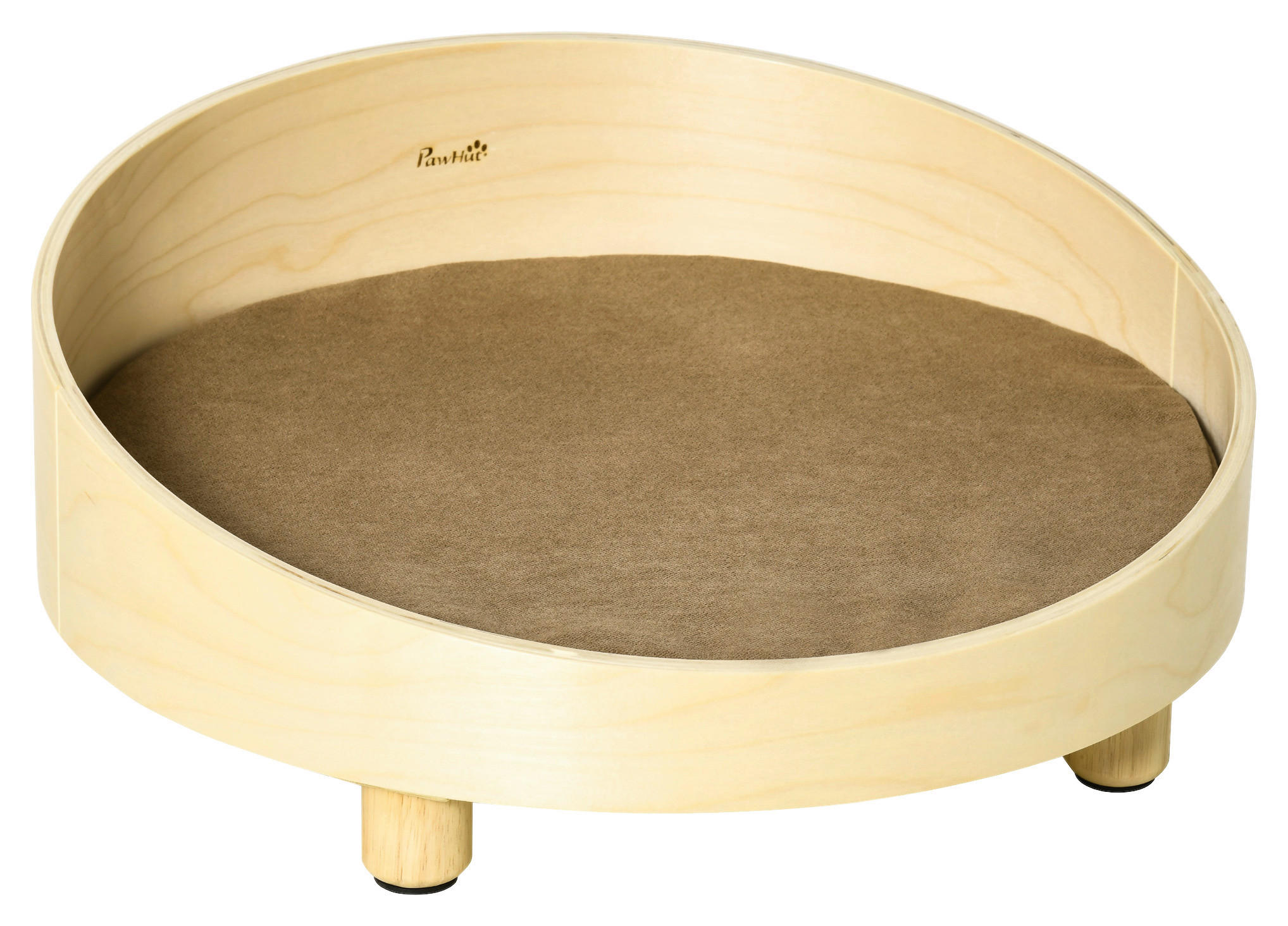 PawHut Hundebett natur Schaumstoff B/H/L: ca. 59x23,5x59 cm Hundebett - natur (59,00/59,00/23,50cm) - PawHut