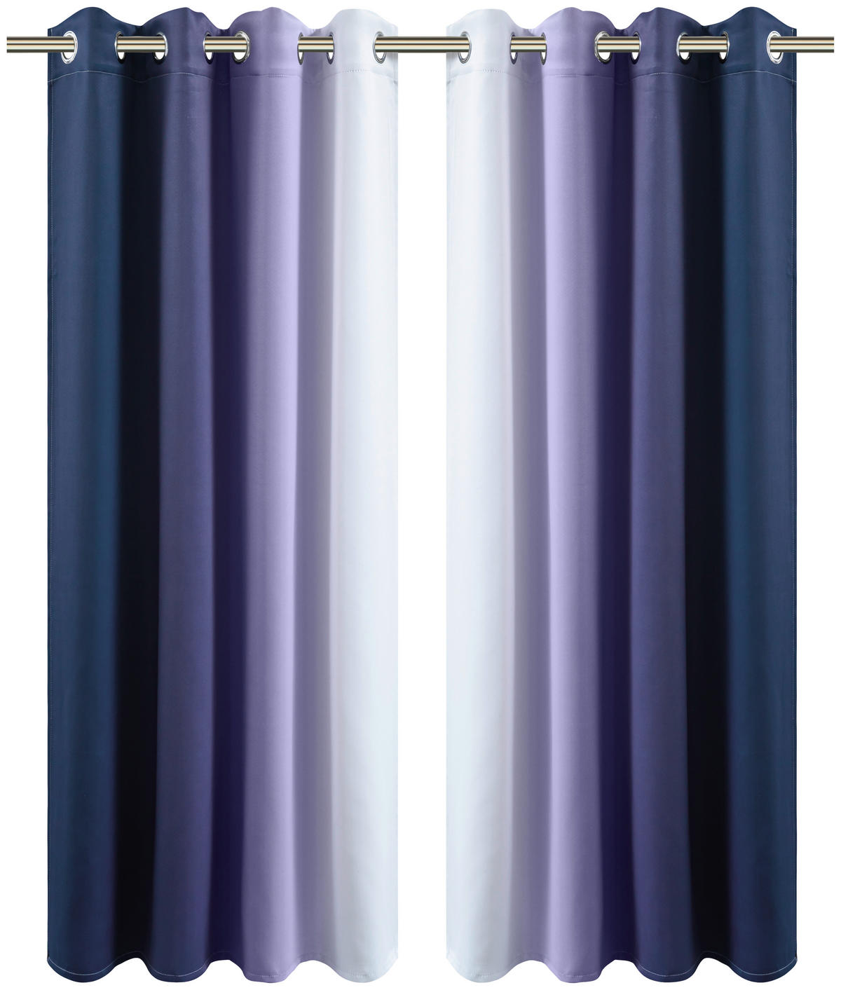 POCOline Verdunklungsvorhang Beverly blau B/L: ca. 135x175 cm Beverly - blau (135,00/175,00cm) - POCOline