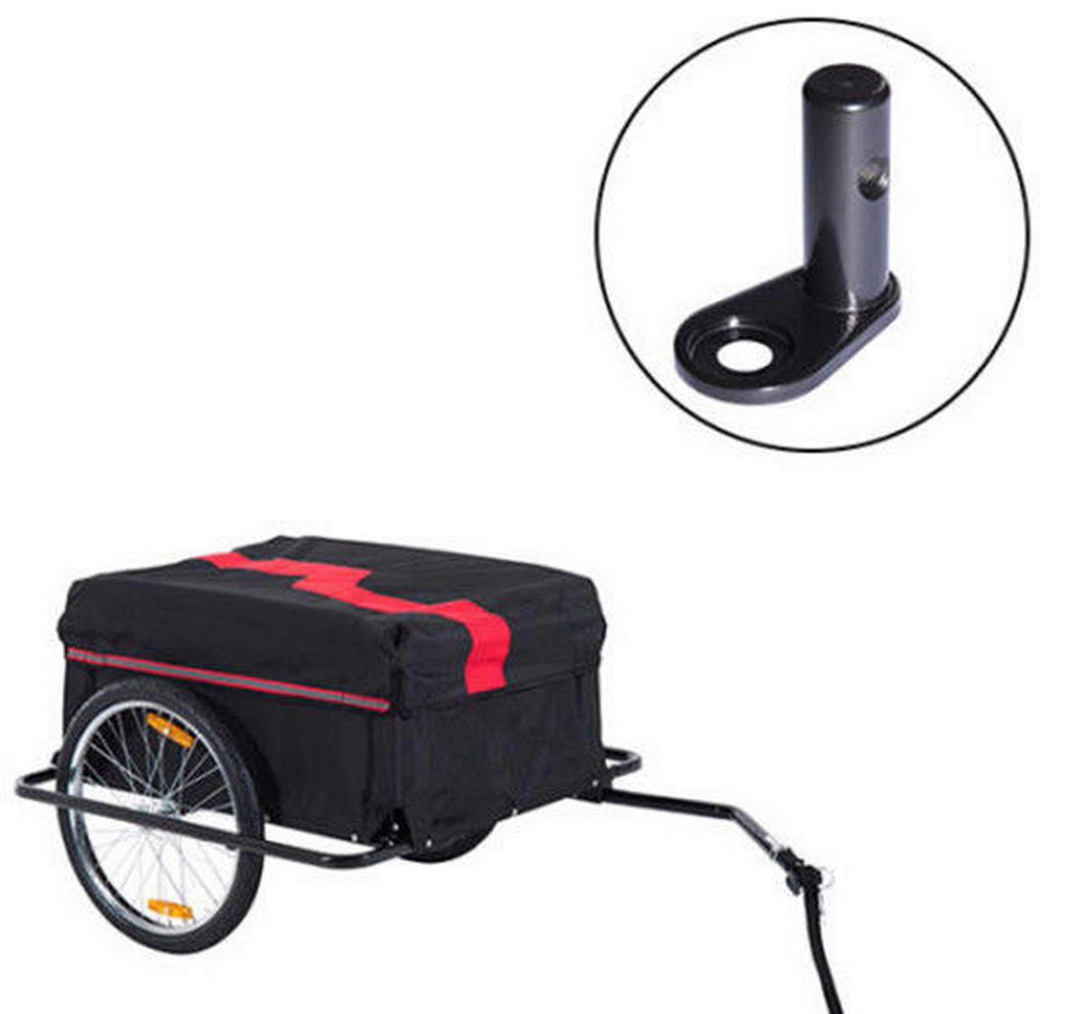 HOMCOM Anhängerkupplung M03 schwarz schwarz Ersatzkupplung 5664-0001CN - schwarz - HOMCOM