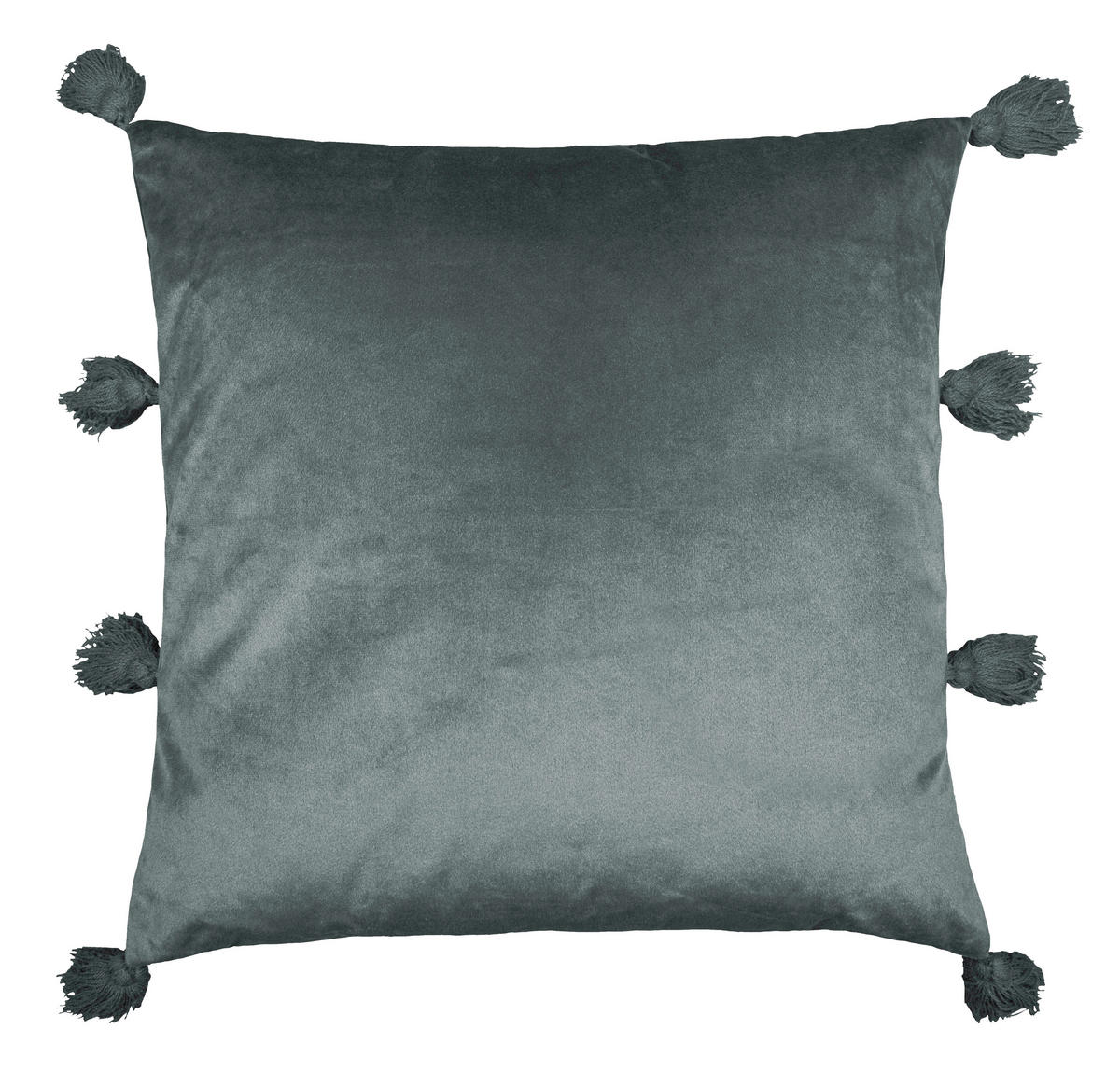 Dekokissen Dekokissen_Pompom 45x45cm anthrazit - anthrazit (45,00/45,00cm)