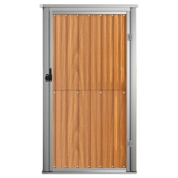 VidaXL Geräteschuppen braun Stahl B/H/T: ca. 88x161x89 cm Geräteschuppen - braun (88,00/161,00/89,00cm) - VidaXL