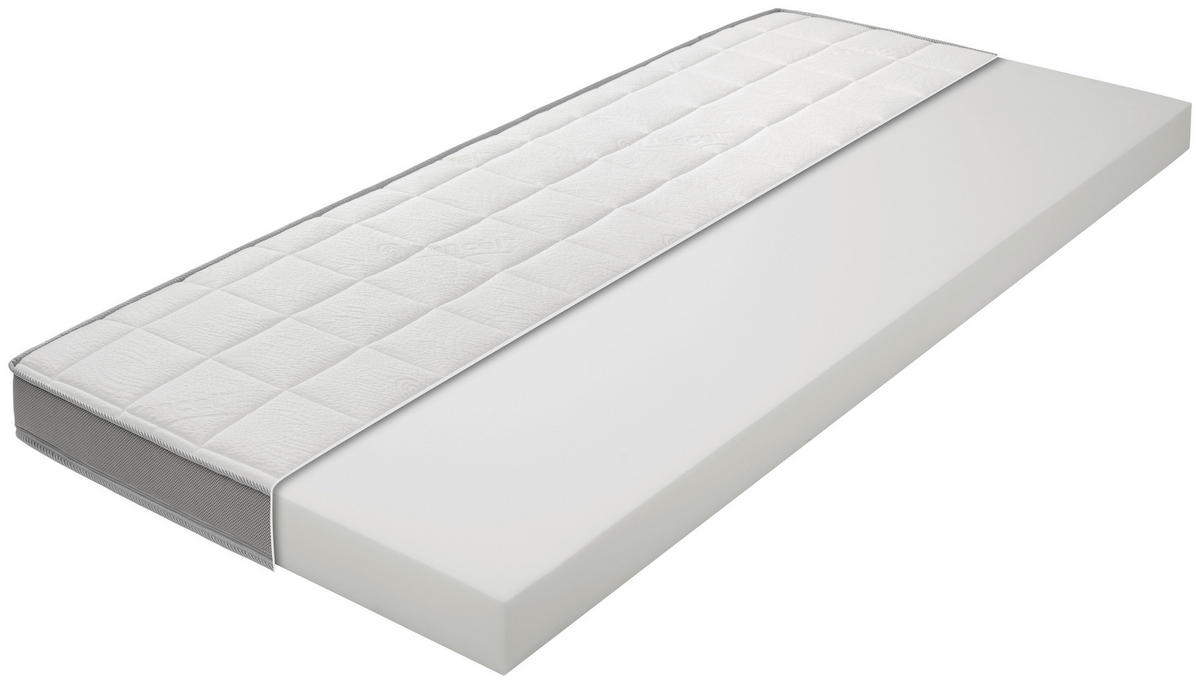 Komfortschaumtopper Palermo weiß Liegefläche B/L: ca. 180x200 cm Palermo - weiß (180,00/200,00cm)