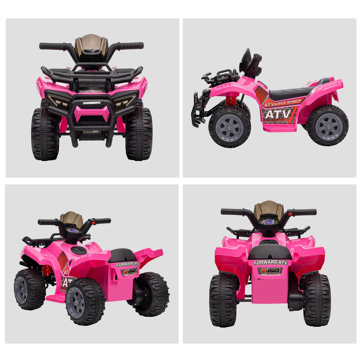 HOMCOM Kinderauto rosa B/H/L: ca. 42x70x45 cm Kinder-Elektrofahrzeug - rosa (45,00/42,00/70,00cm) - HOMCOM