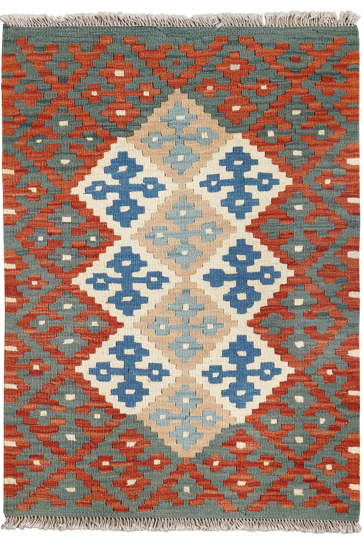 PersaTepp Teppich Kelim Gashgai bunt B/H/L: ca. 87x1x123 cm Kelim Gashgai - bunt (123,00/87,00/1,00cm) - PersaTepp