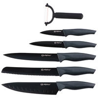 Messerset schwarz Edelstahl 6 tlg. Messerset_6tlg. - schwarz