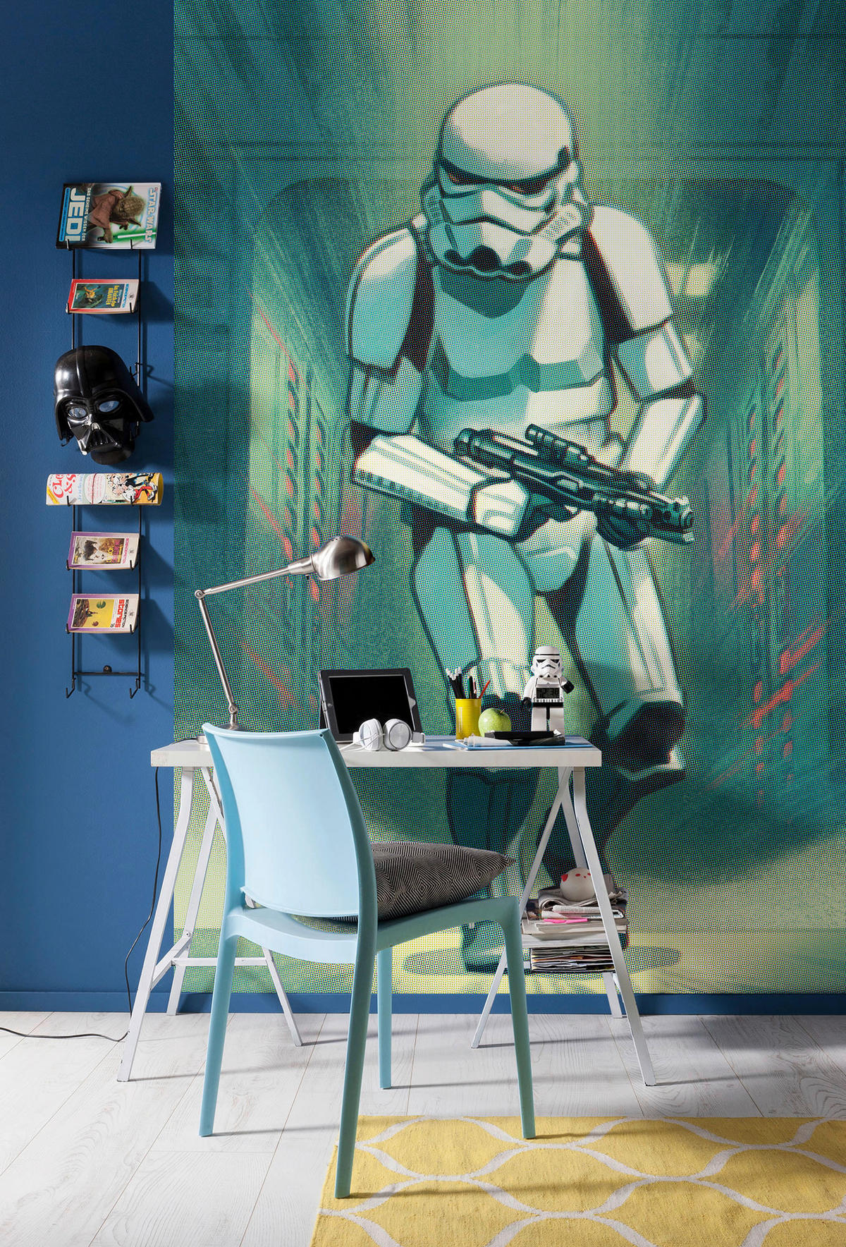 Komar Fototapete Mandalorian Stormtrooper Print grün B/H: ca. 200x280 cm Mandalorian Stormtrooper Print - grün (200,00/280,00cm) - Komar