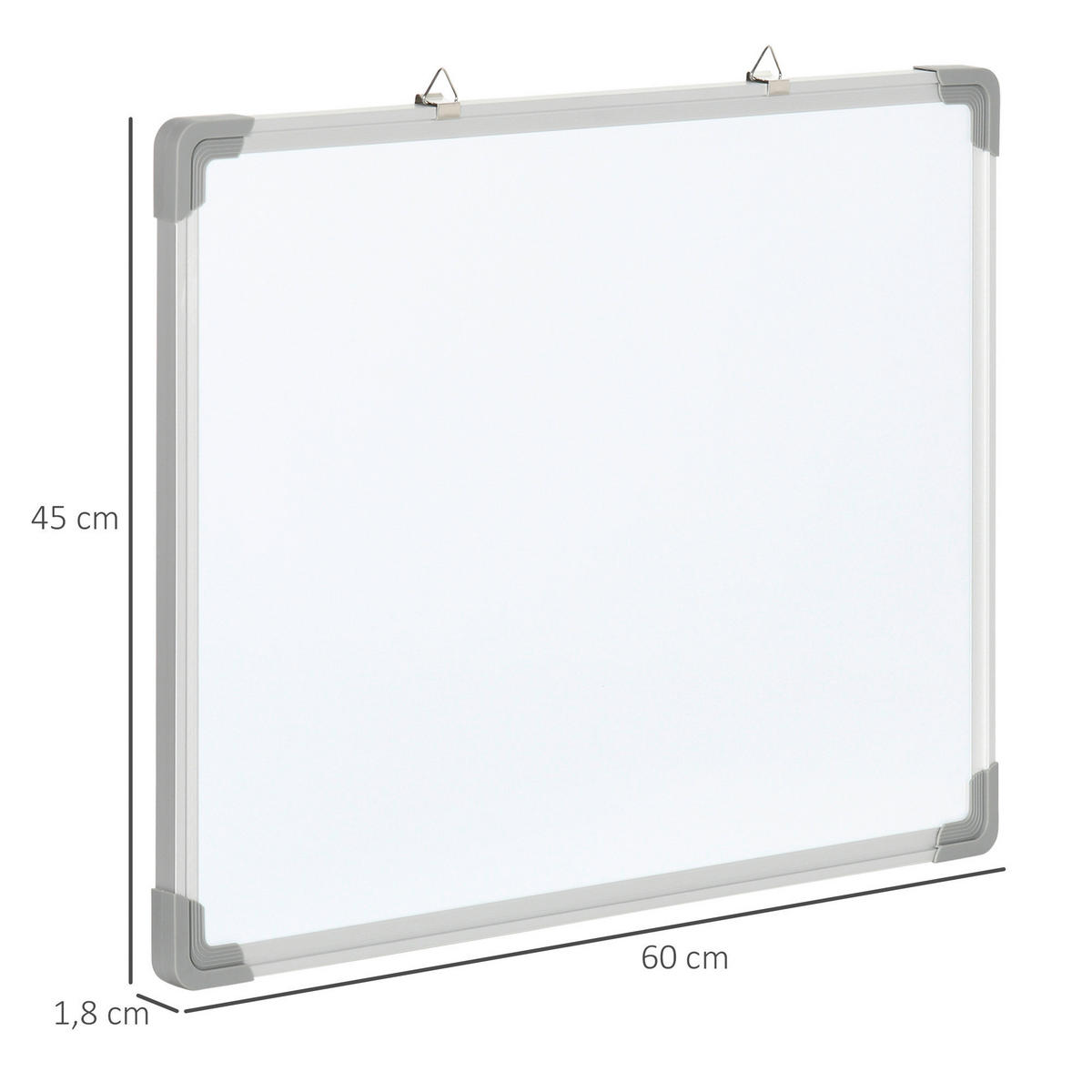 HOMCOM Wandboard Whiteboard - weiß (45,00/1,80/60,00cm) - HOMCOM