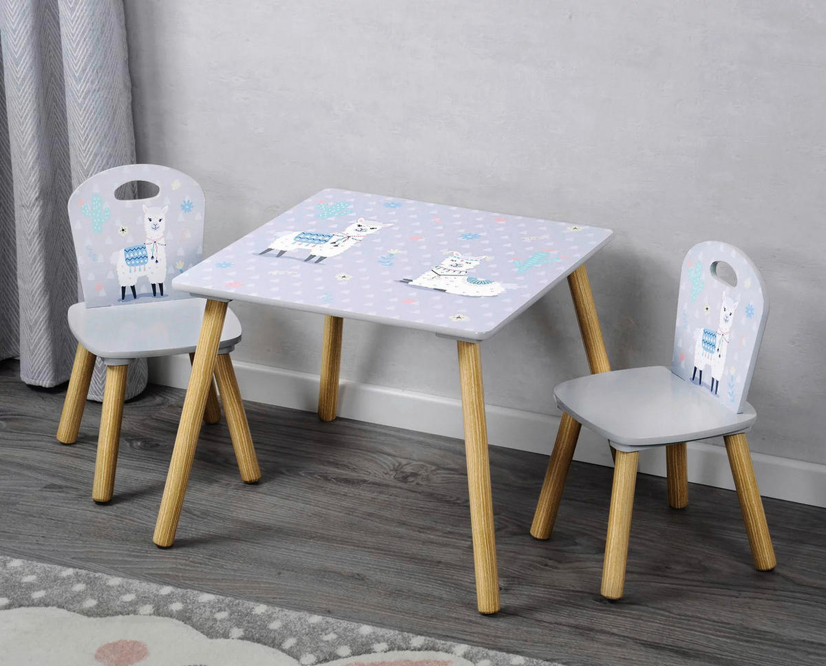 Kesper Kindertisch mit zwei Stühlen multicolor Spanplatte Kindertisch_mit_2_Stühlen - multicolor - Kesper