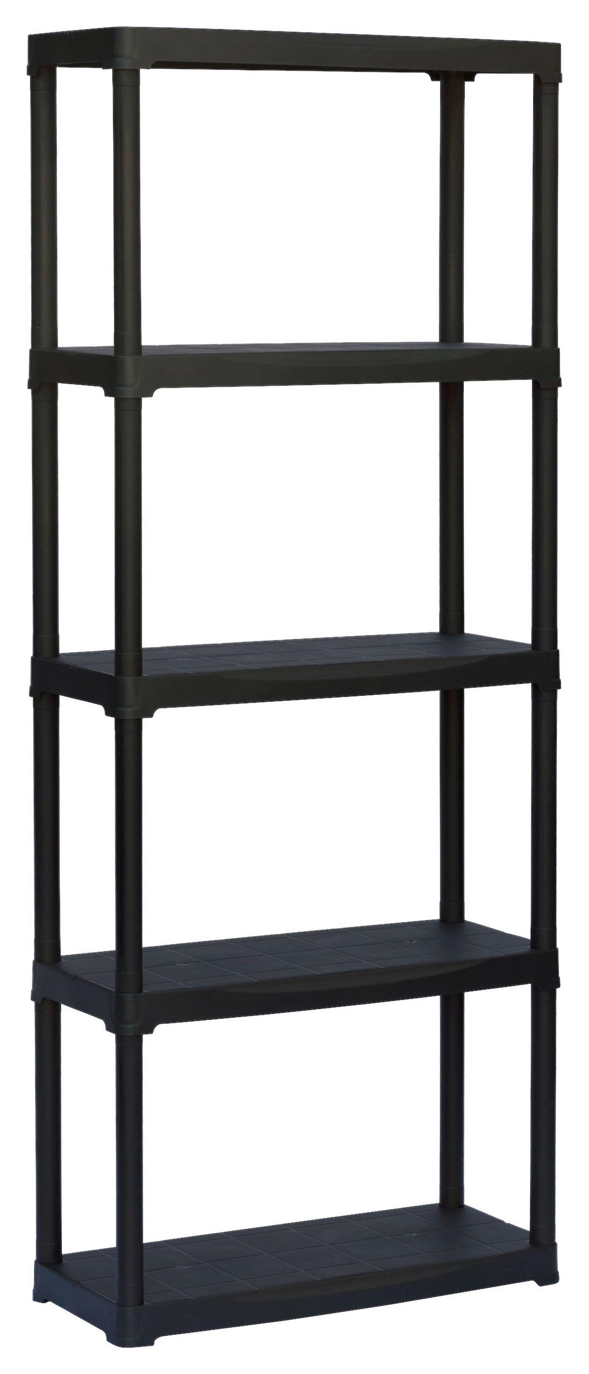 ArtPlast Kunststoffregal schwarz Kunststoff B/H/T: ca. 70x175,5x30 cm Kunststoffregal T70/5 - schwarz (70,00/175,50/30,00cm) - Artplast