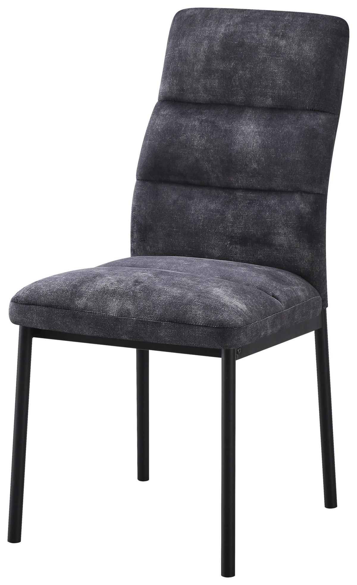 Stuhl Daniel anthrazit Microfaser B/H/T: ca. 45x94x60 cm Daniel - schwarz/anthrazit (45,00/94,00/60,00cm)