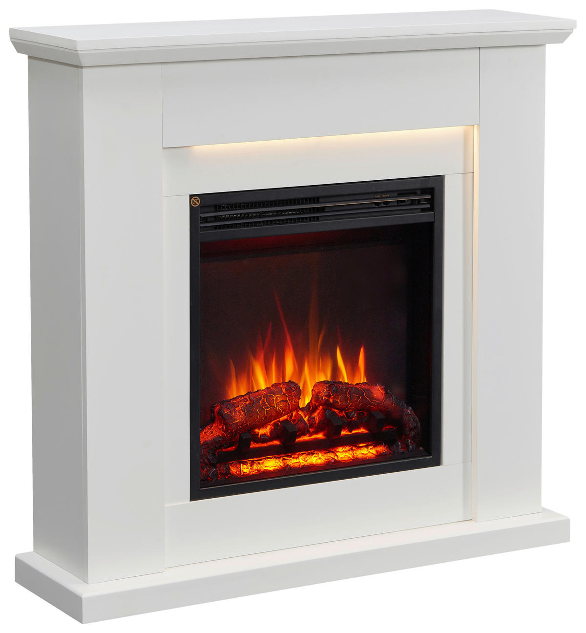 Balderia Elektrischer Kamin Elektrischer-Kamin Pandora weiß B/H/T: ca. 89x88,3x25 cm Elek.-Kamin Pandora EF374A-MT374B-W - weiß (89,00/88,30/25,00cm) - Balderia