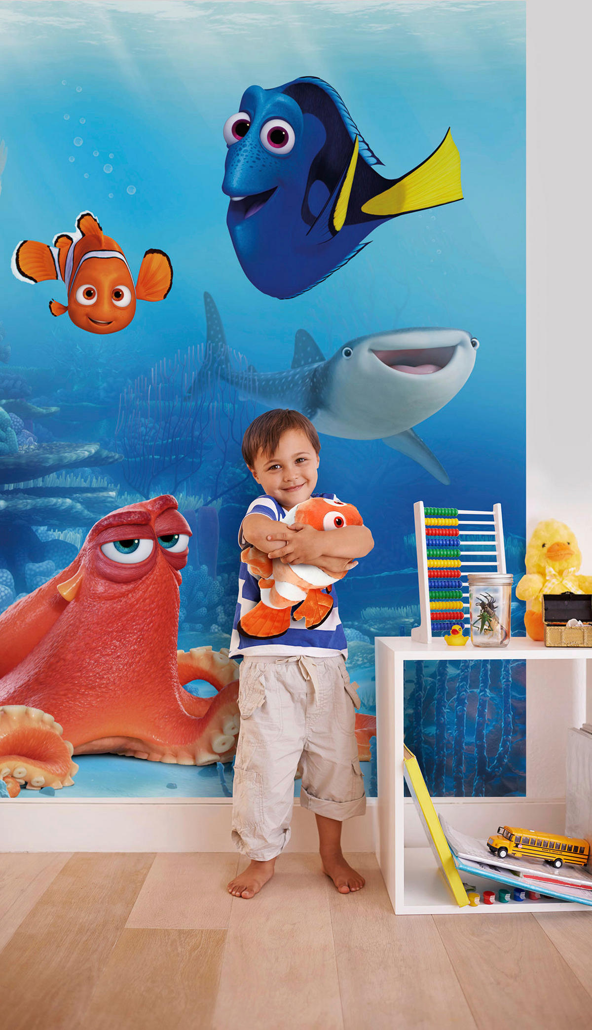 Komar Fototapete Dory and Friends 4-446 blau B/H: ca. 184x254 cm Dory and Friends 4-446 - blau (184,00/254,00cm) - Komar