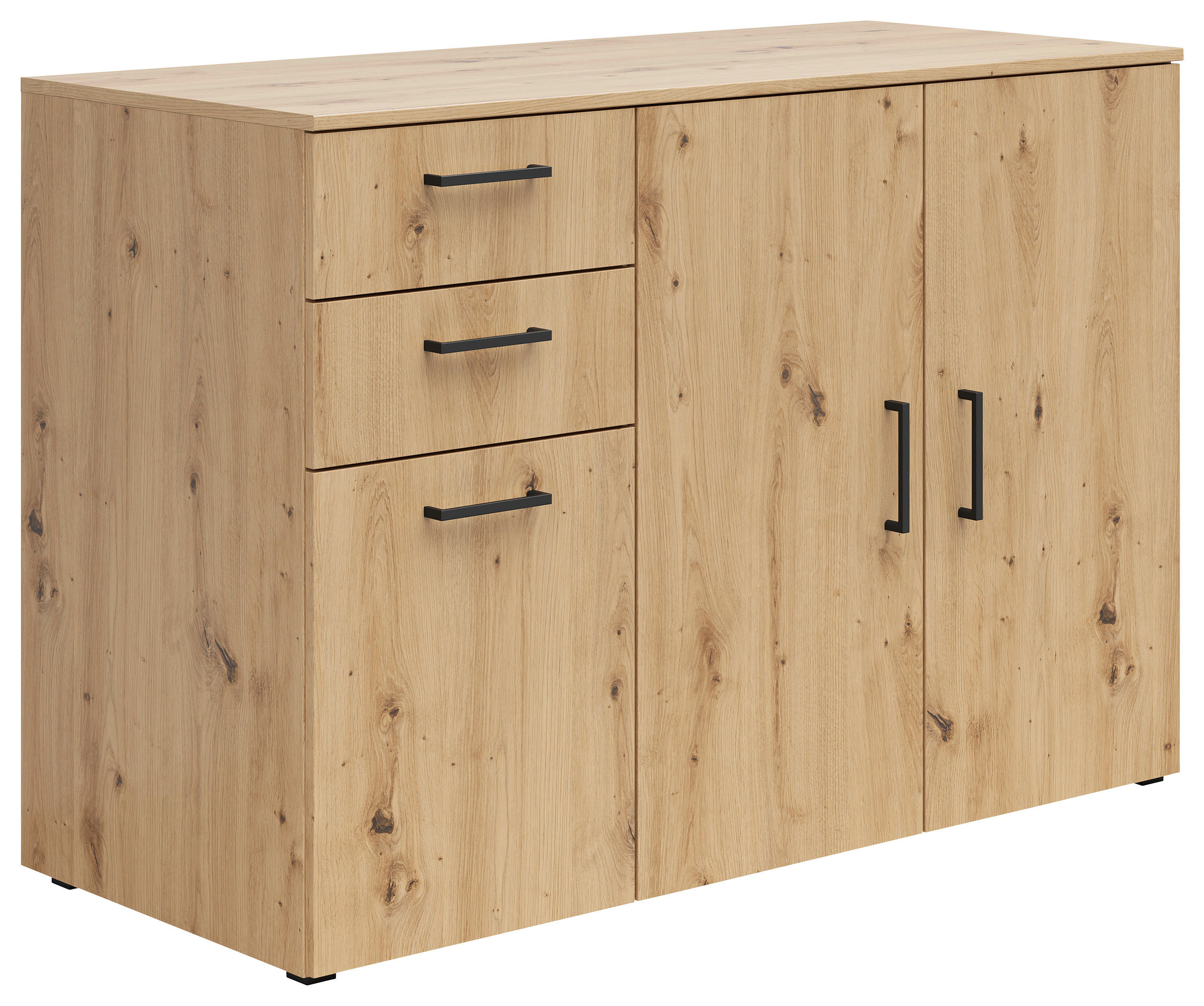 Kommode Multi-Stauraum Typ 29 Eiche Artisan Nachbildung B/H/T: ca. 120x83x52 cm Multi-Stauraum Typ 29 - Eiche (120,00/83,00/52,00cm)