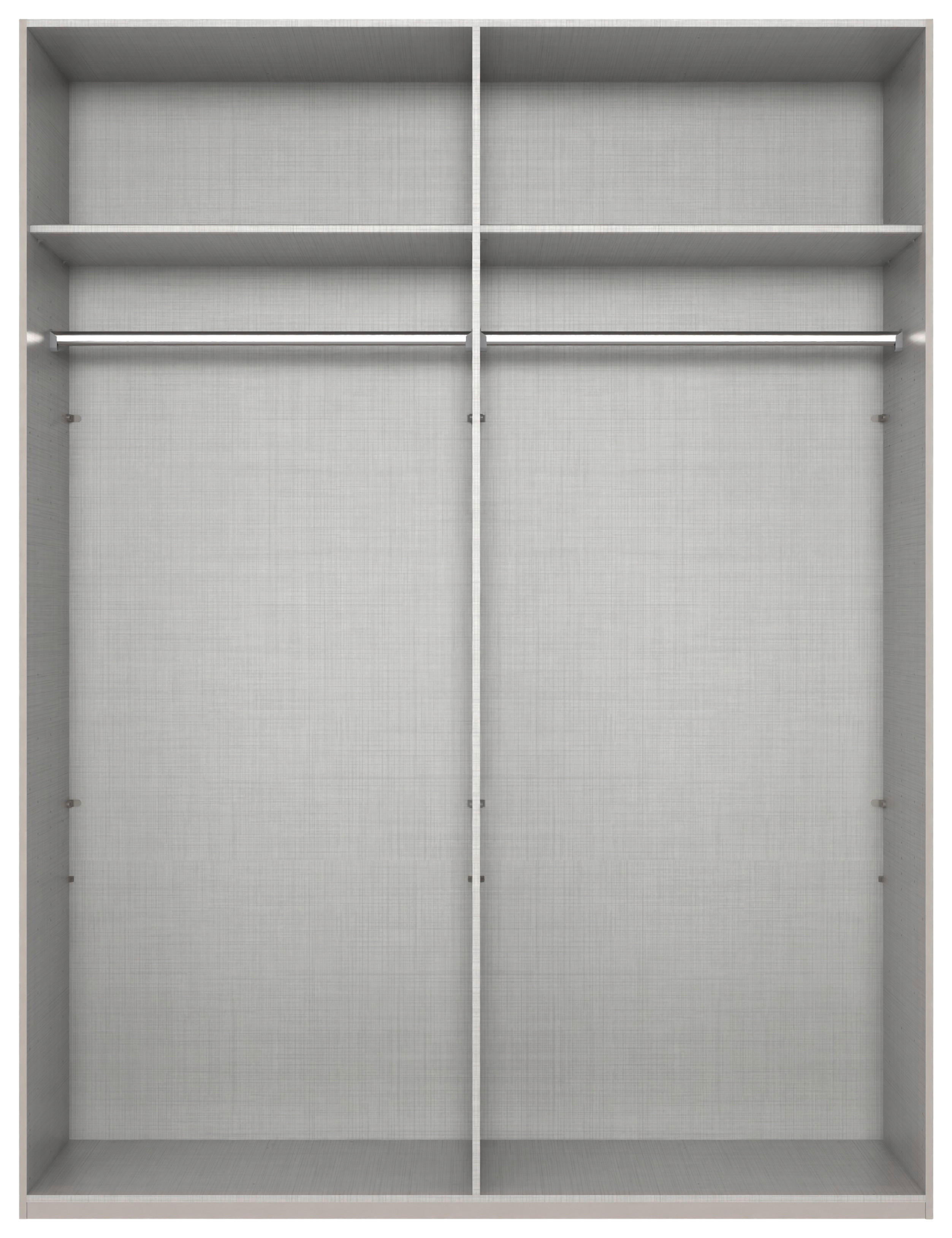 Kleiderschrank New York C Alpinweiß B/H/T: ca. 180x236x58 cm New York C - Alpinweiß/grau (180,00/236,00/58,00cm)