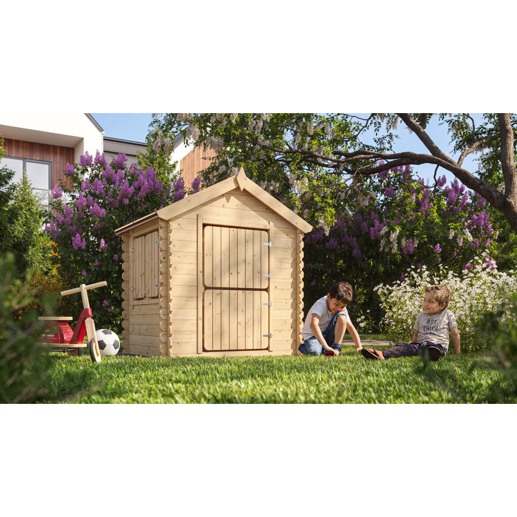 Timbela Kinderspielhaus M516 natur B/H/L... Timbela Kinderspielhaus M516 natur B/H/L...