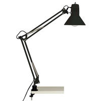 Brilliant Klemmleuchte Hobby 10802/06 schwarz Metall B/H/T: ca. 17x70x65 cm E27 1 Brennstellen Hobby - schwarz (17,00/70,00/65,00cm) - Brilliant