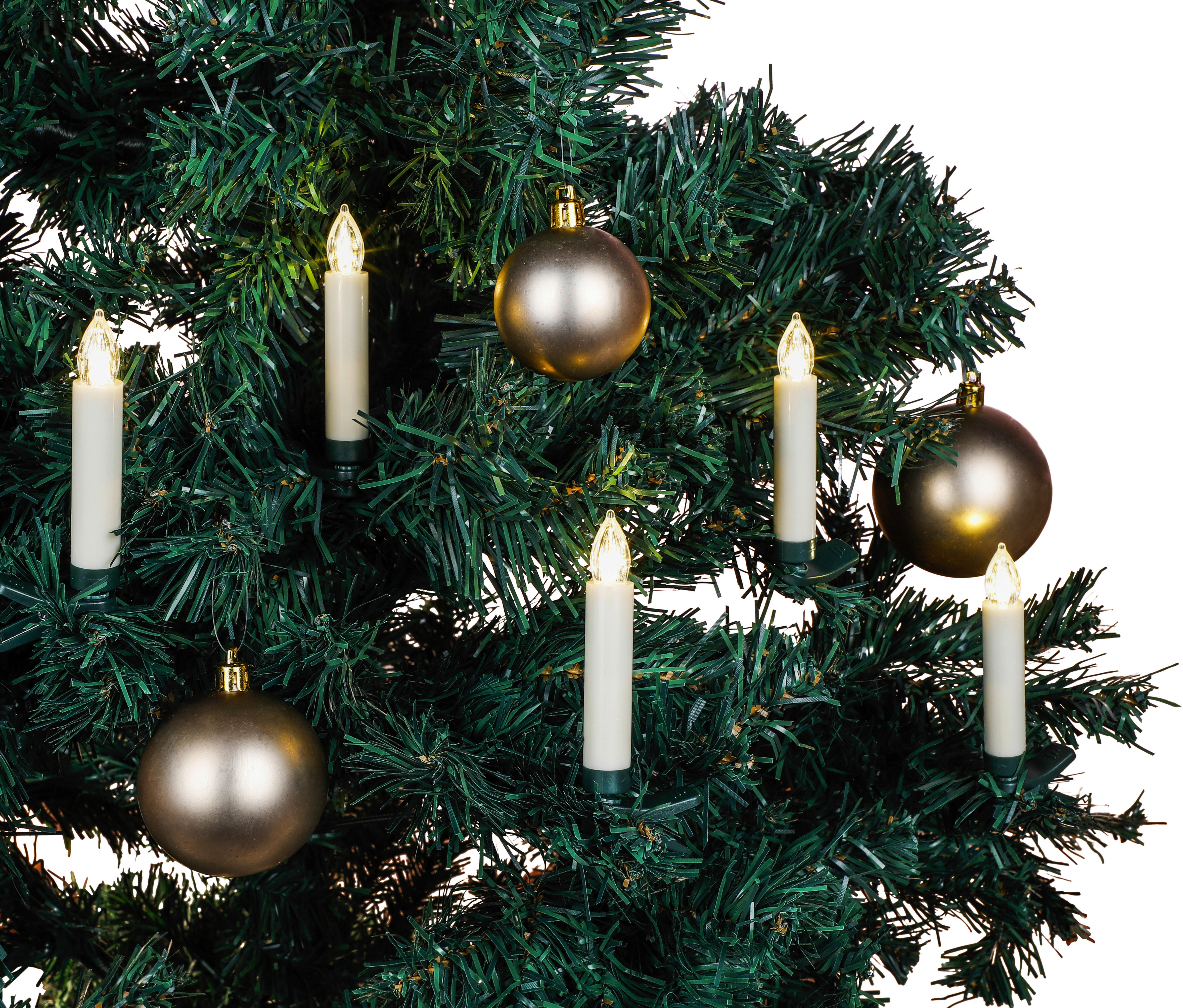 HI Mini-Weihnachtskerzen Weihnachtskerzen - warmweiß (10,50cm) - HI
