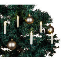 HI Mini-Weihnachtskerzen Weihnachtskerzen - warmweiß (10,50cm) - HI