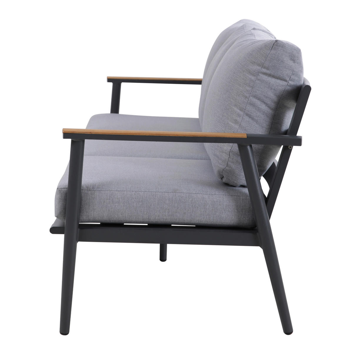 AXI Outdoor Living Loungeset Bibi braun Metall B/H/L: ca. 82,5x75,5x191,5 cm Bibi - braun/anthrazit (191,50/82,50/75,50cm) - AXI Outdoor Living