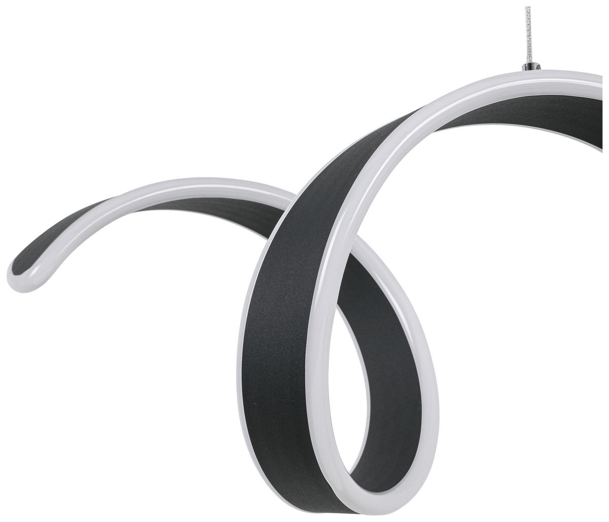 Nolo LED-Pendelleuchte schwarz Metall Kunststoff B/H/L: ca. 18x120x92 cm LED-Pendelleuchte_Gabriella - schwarz (92,00/18,00/120,00cm) - Nolo