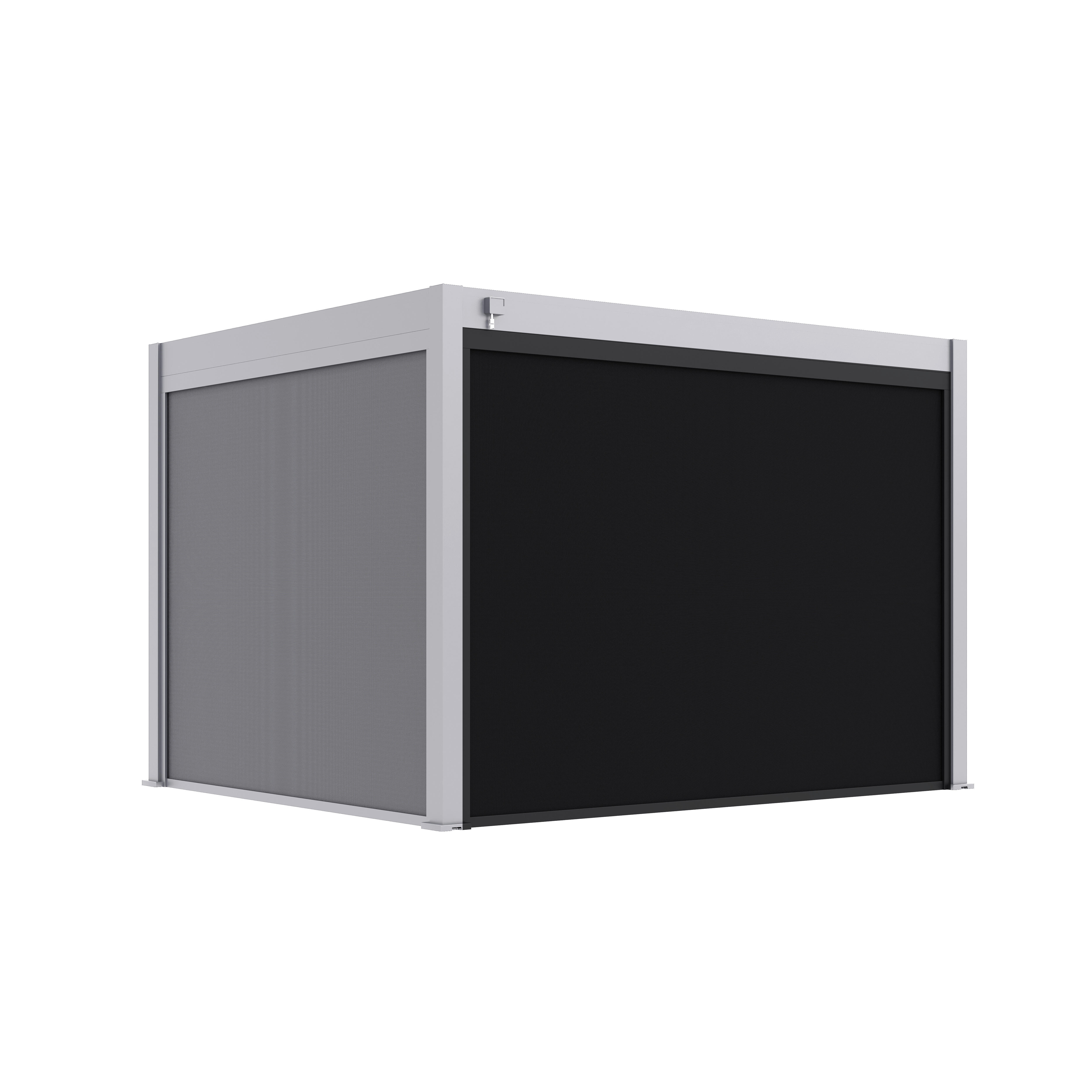 Paragon Outdoor Seitenteil für Pergola Grand Tuscan grau Kunststoff B/H: ca. 340x237 cm Grand Tuscan - grau (340,00/237,00cm) - Paragon Outdoor
