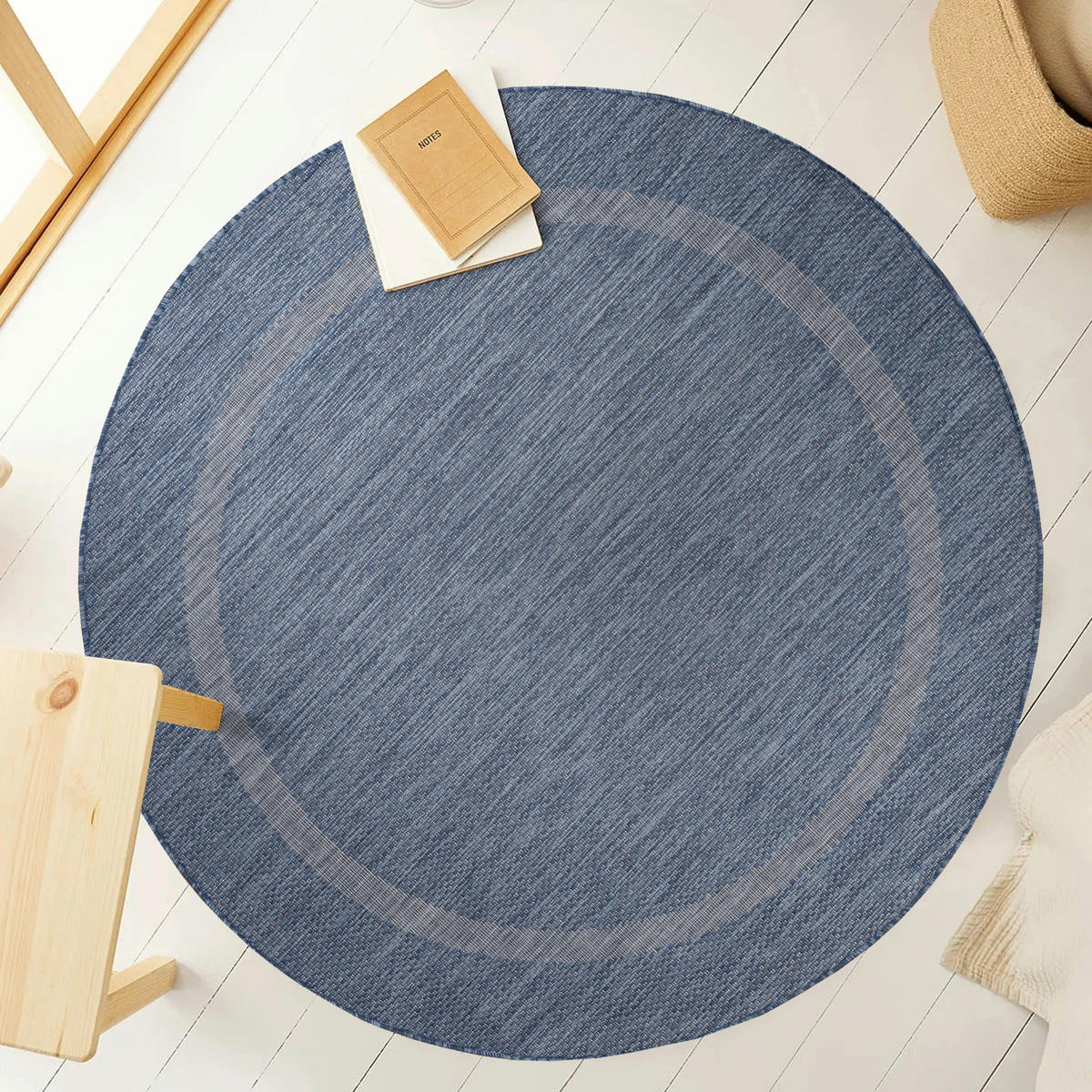 Ayyildiz Teppich RELAX blau B/L: ca. 120x120 cm RELAX - blau (120,00/120,00cm) - Ayyildiz