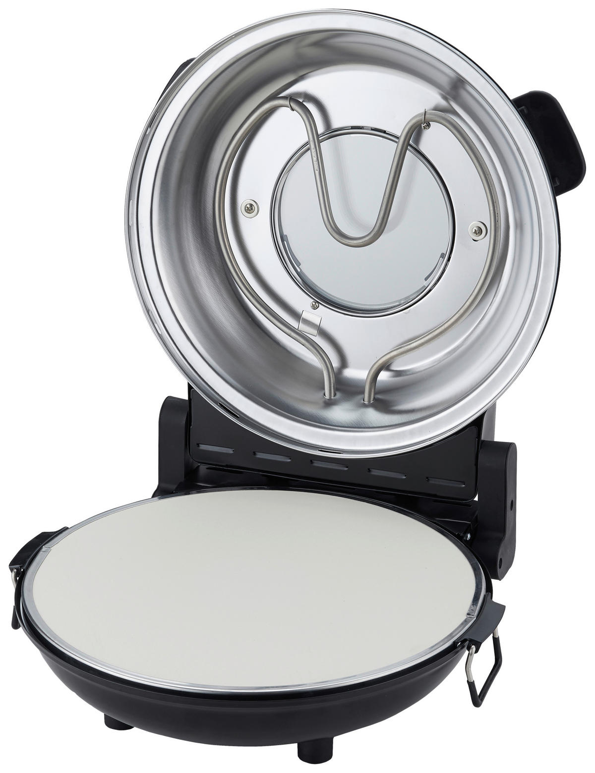 SCHÄFER Pizza-Ofen 20316 schwarz Metall D: ca. 32 cm Pizza-Maker schwarz - schwarz (32,00cm) - SCHÄFER