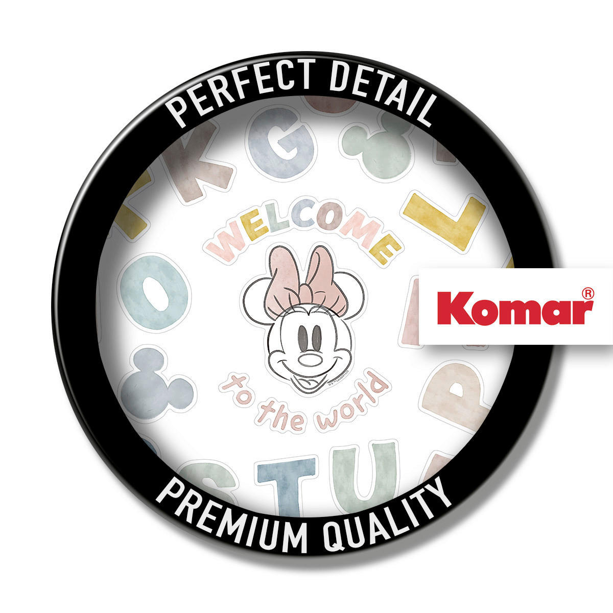 Komar Wandtattoo Mickey Alphabet Disney Mickey Alphabet B/L: ca. 50x70 cm Mickey Alphabet - (50,00/70,00cm) - Komar