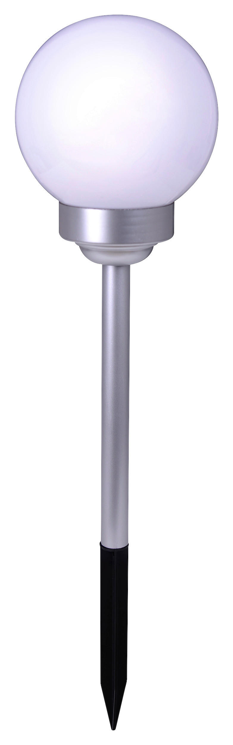 LED-Kugelerdspieß 4111323 weiß Kunststoff H/D: ca. 70x25 cm LED Kugelerdspieß "BALL" 25 cm - weiß (25,00/70,00cm) - Näve Leuchten