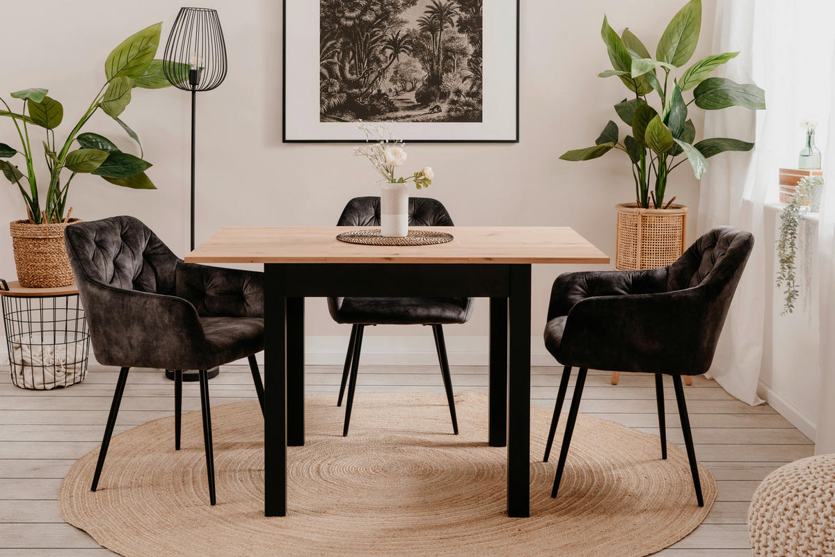 Esstisch Coburg Artisan Oak Nachbildung B/T: ca. 80x80 cm Coburg - (80,00/80,00cm)