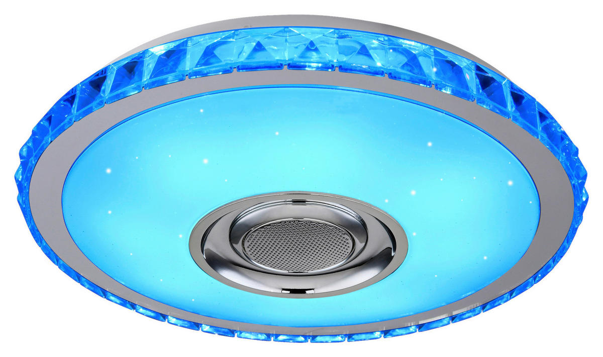POCOline Deckenleuchte Sonido weiß Chrom Kunststoff Metall H/D: ca. 8x41 cm Sonido - weiß/Chrom (41,00/8,00cm) - POCOline