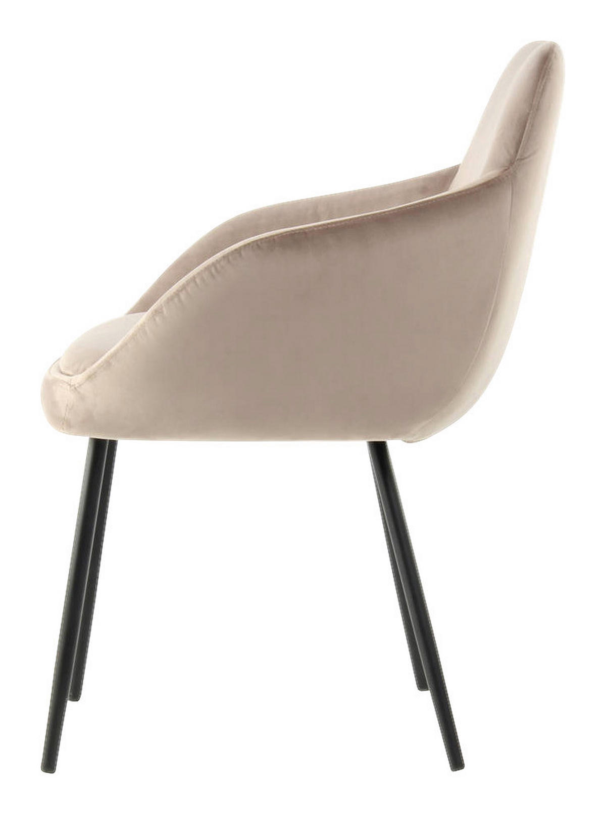 Stuhl Cobain 800 2er hellbraun Microfaser B/H/T: ca. 60,5x81x60 cm Cobain 800 2er - schwarz/hellbraun (60,50/81,00/60,00cm) - 360 Living