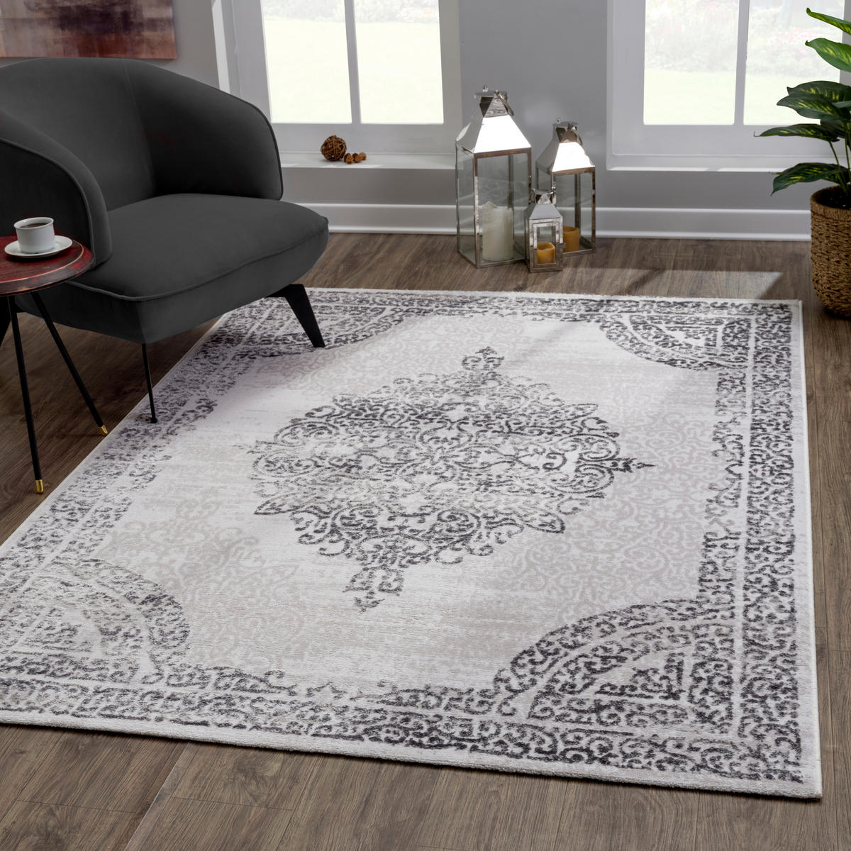 Sanat Teppich Evra hellgrau B/L: ca. 120x160 cm Evra - hellgrau (120,00/160,00cm) - Sanat
