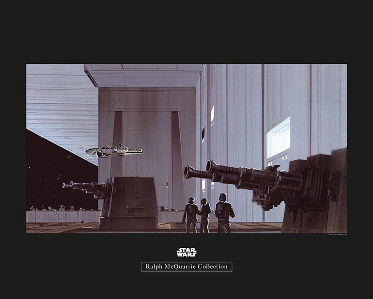 Komar Poster Star Wars Classic RMQ Death Star Ha Star Wars - Classic B/L: ca. 50x40 cm Star Wars Classic RMQ Death Star Ha - (50,00/40,00cm) - Komar