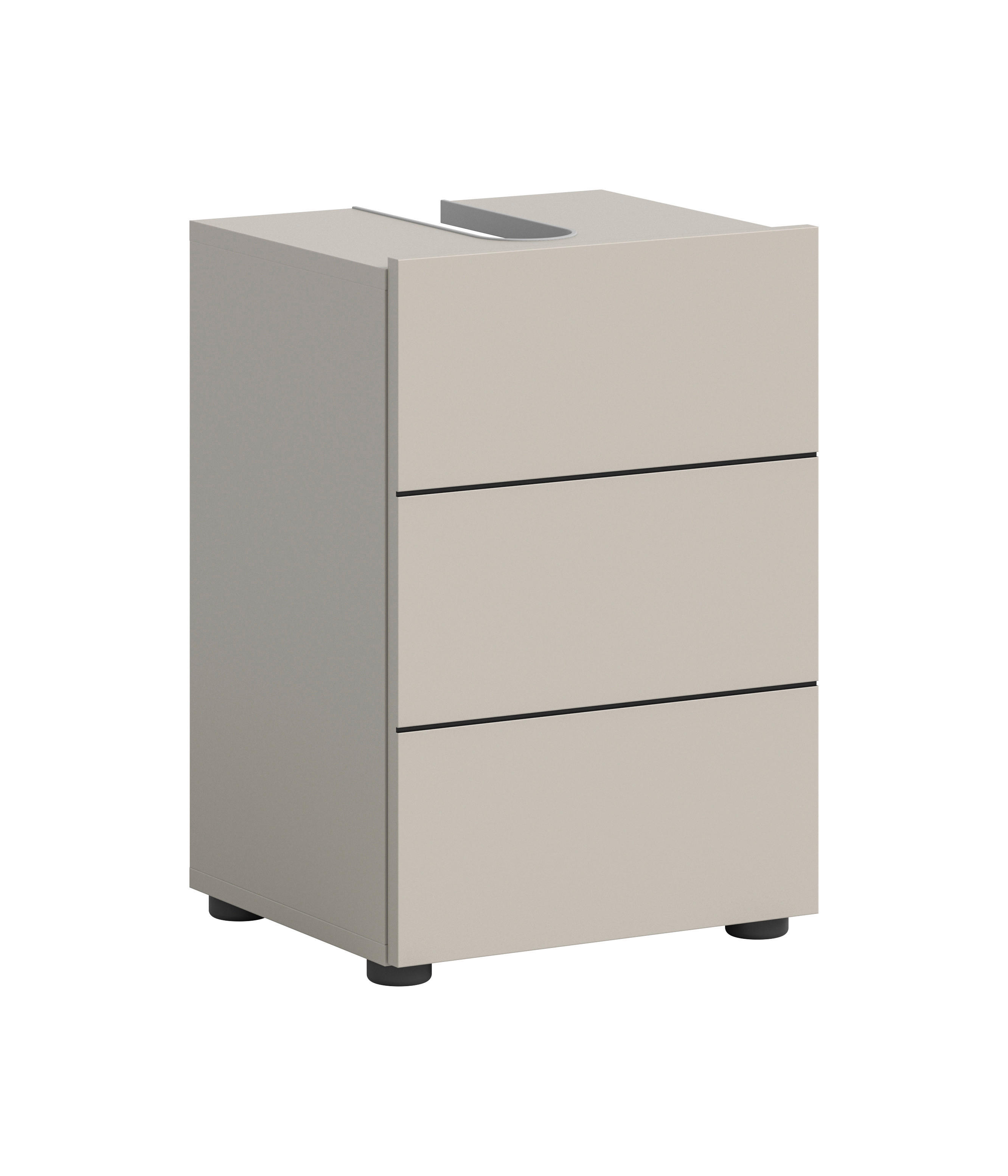 Waschbeckenunterschrank VIRA Cashmere schwarz B/H/T: ca. 38x56x34 cm VIRA - schwarz/Cashmere (38,00/56,00/34,00cm) - xonox.home