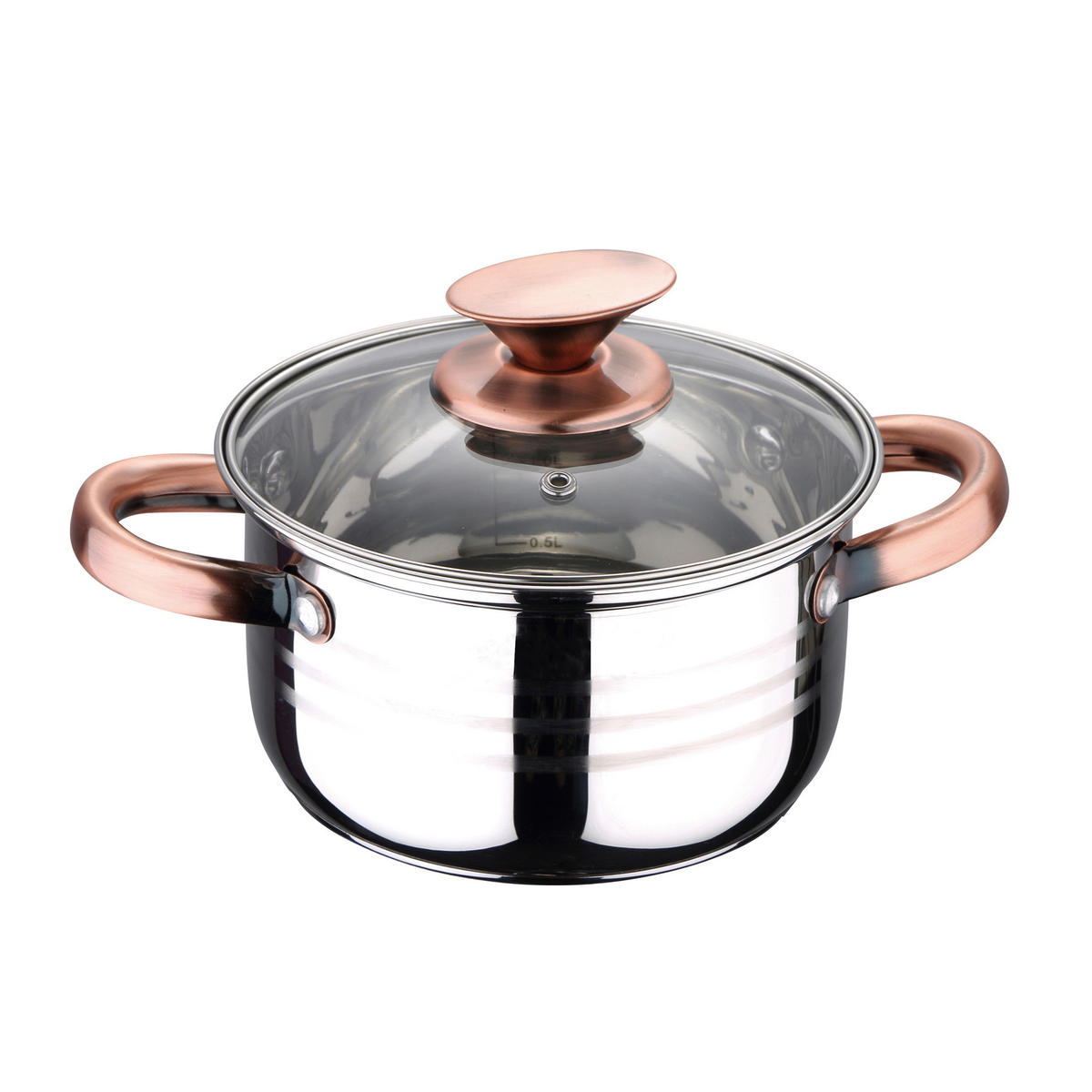 SAN IGNACIO Kochgeschirrset Altea silber Edelstahl 8 tlg. Altea - silber/bronze (29,00/27,00/26,00cm) - SAN IGNACIO