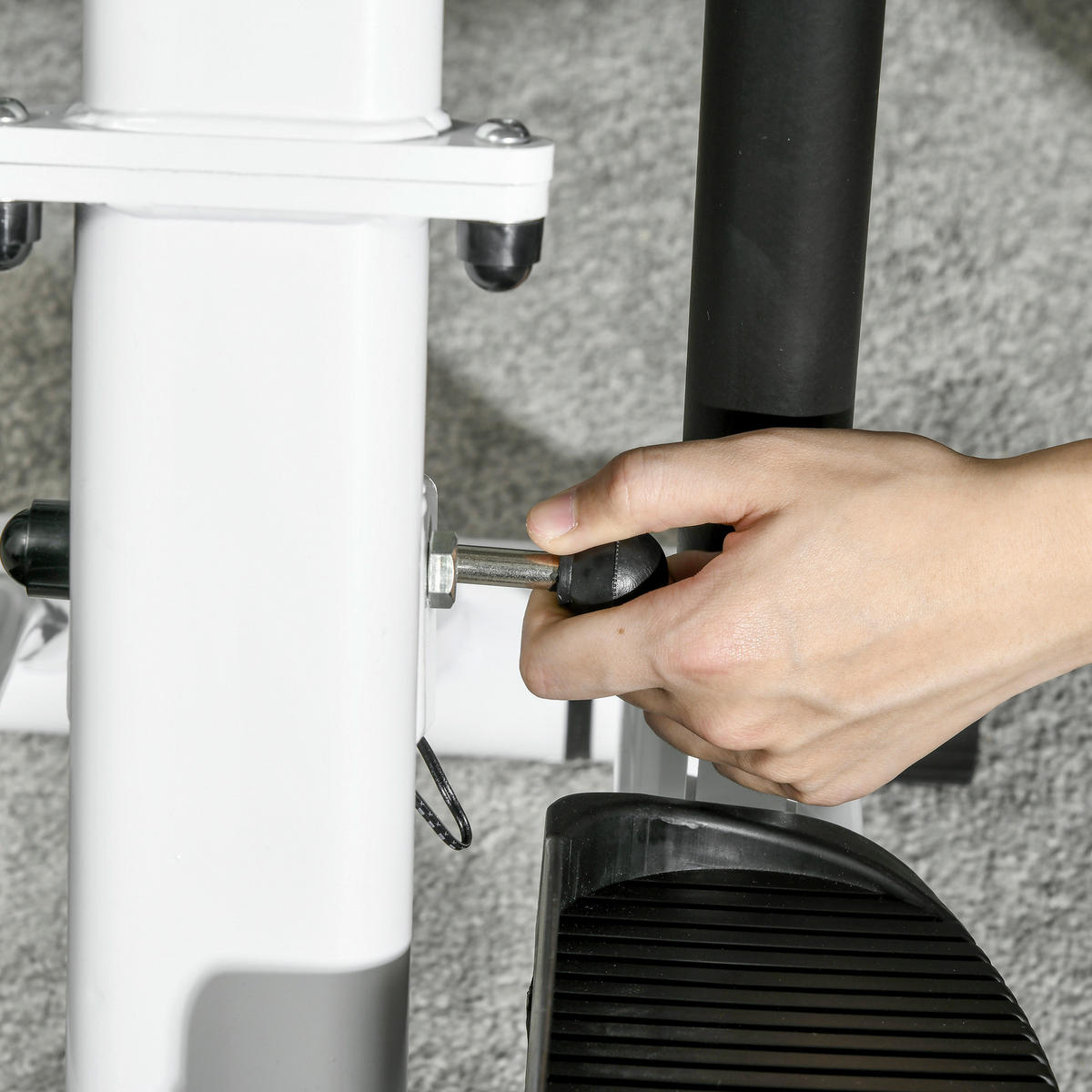 SPORTNOW Fitness-Zubehör weiß Polypropylen B/H/L: ca. 61x80x134 cm Stepper - weiß/schwarz (134,00/61,00/80,00cm) - SPORTNOW