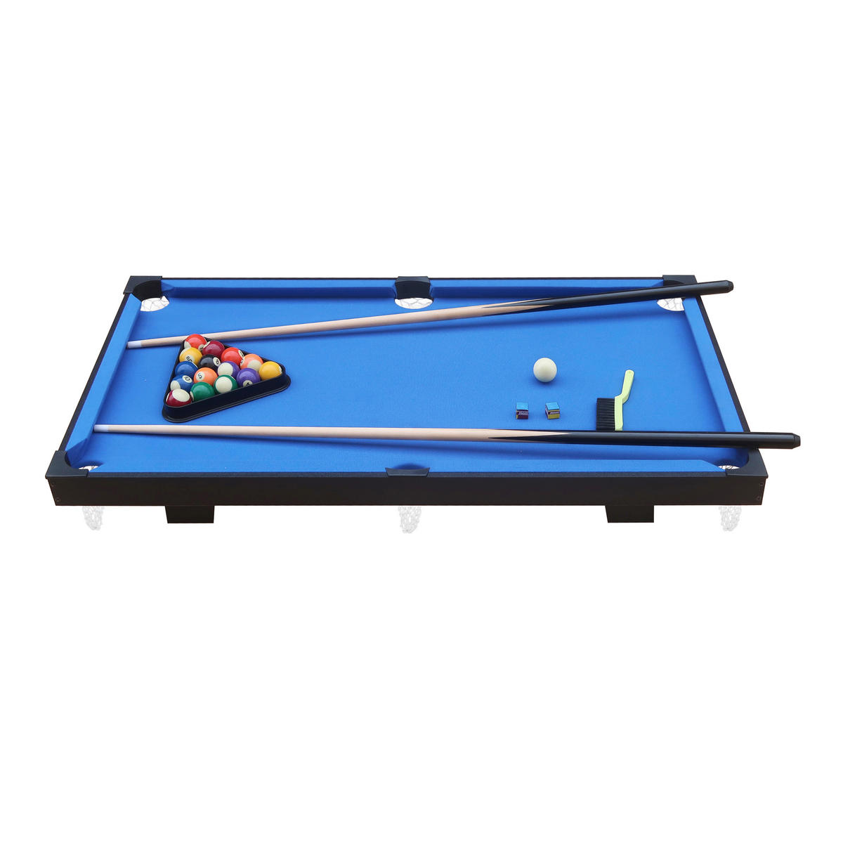 Cougar Billardtisch Mini B/H/L: ca. 64x12x118 cm Billiardtisch_Mini_Tragbar - blau/schwarz (118,00/64,00/12,00cm) - Cougar