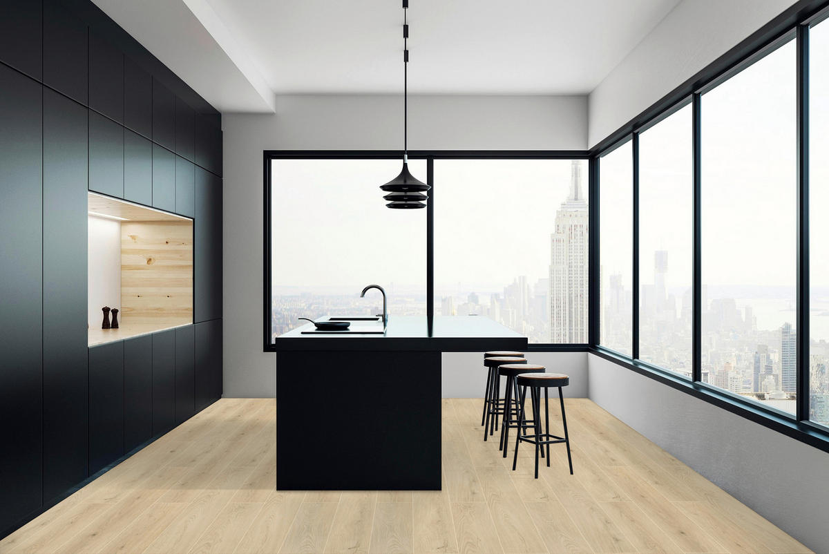 Click-Vinylboden ca.2,635m² im Paket  B/L: ca. 18x122 cm pro Paket ca.2,635m² im Paket - Eiche (18,00/122,00cm)