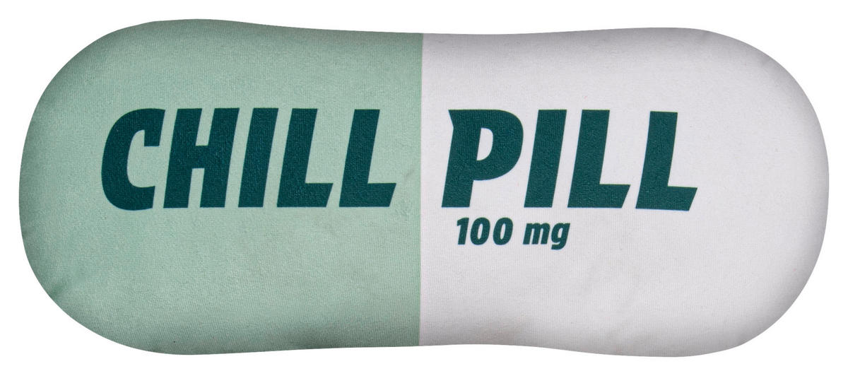 Dekokissen Chill Pill Chill Pill - weiß/salbei (35,00/15,00cm) - POCOline