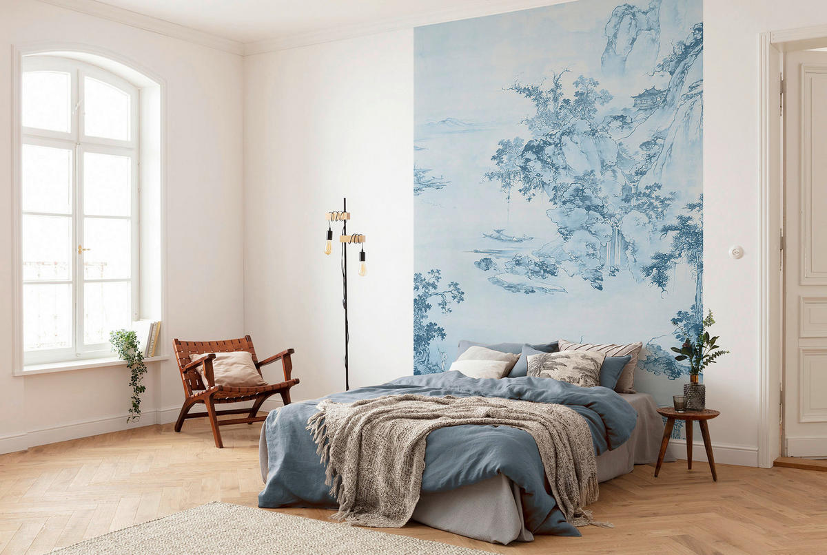 Komar Fototapete Blue China B/L: ca. 200x280 cm Blue China - (200,00/280,00cm) - Komar