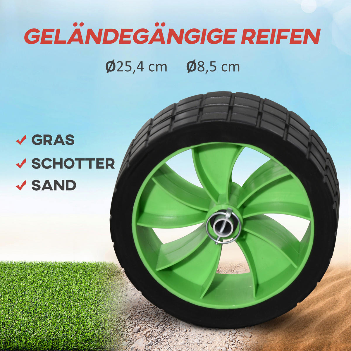 SPORTNOW Outdoor-Aktivitäten grün Edelstahl B/H/L: ca. 72,5x79x42 cm Kajakwagen - schwarz/grün (42,00/72,50/79,00cm) - SPORTNOW